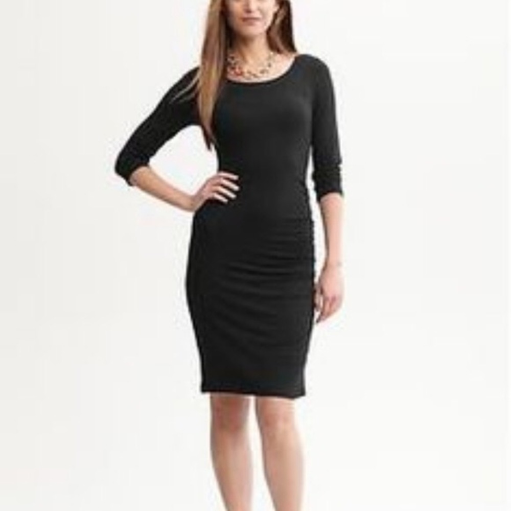 Banana Republic Ruched Dress Sz M